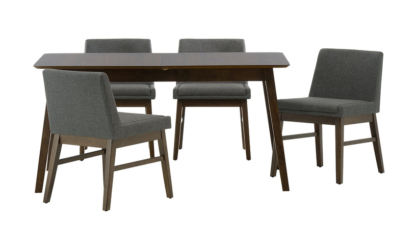 Space Savers Dining Table and 4 Gray Chairs